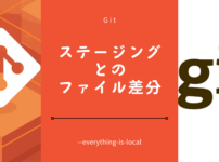 作業ファイル(ステージング)とのファイル差分Git