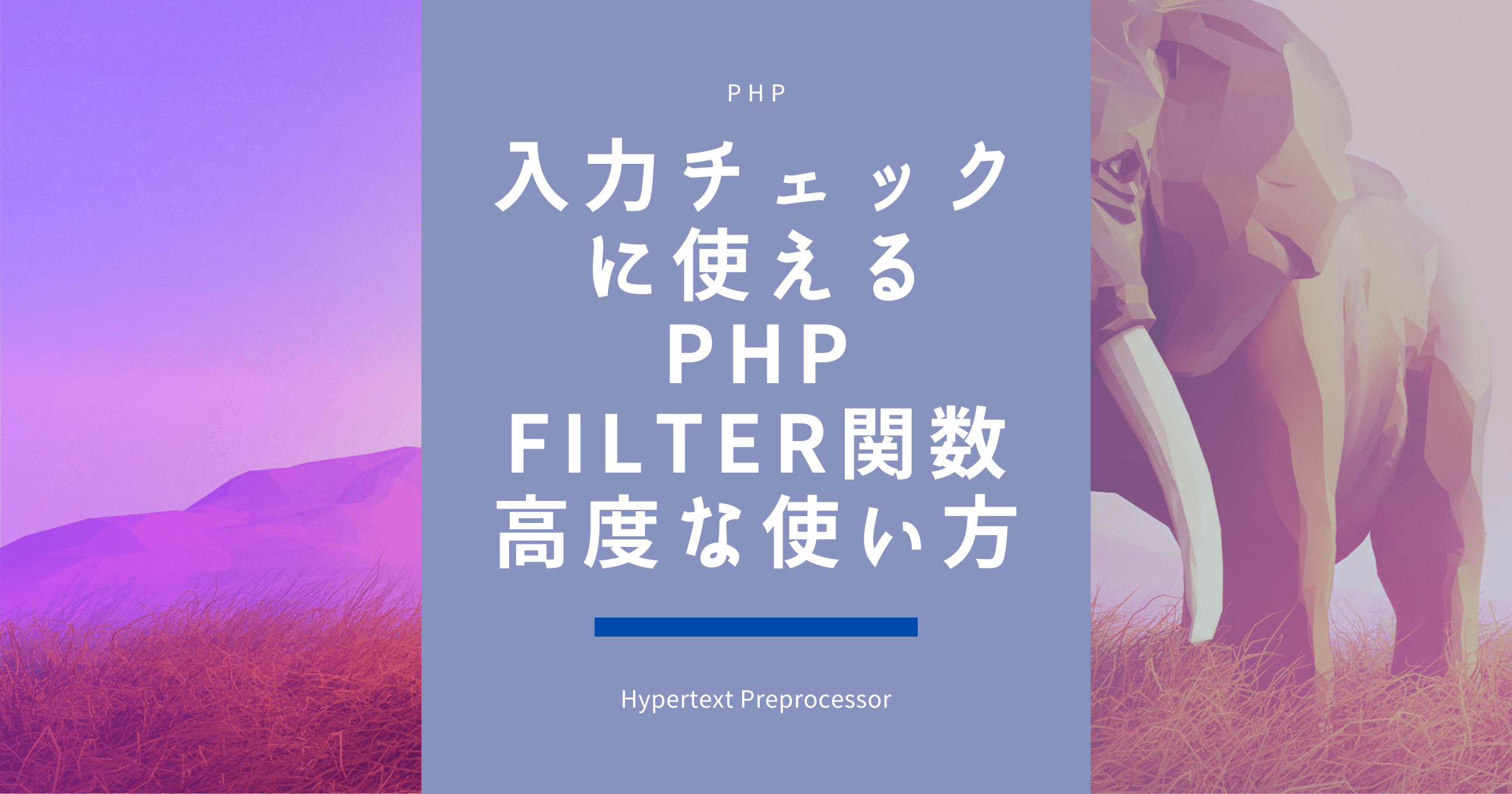 入力チェックに使えるPHPのFilter関数の高度な使い方PHP
